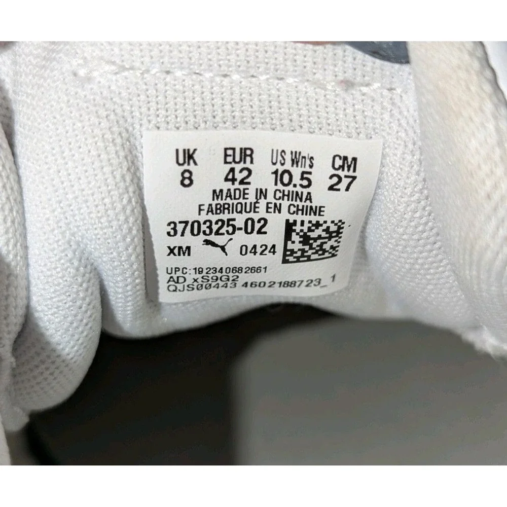 Minimalist Leather Puma White Carina Platform Sneakers Size 10.5 Women's‎
